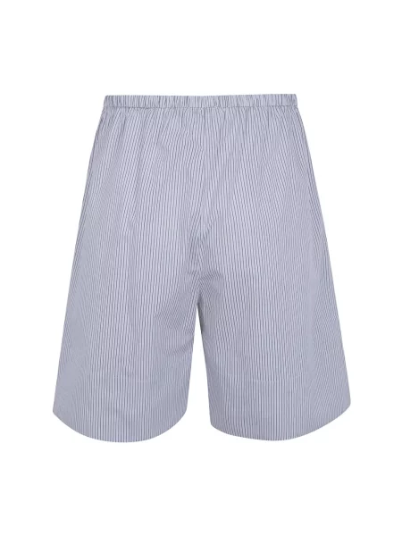 Lniane szorty By Malene Birger w paski z paskiem białe