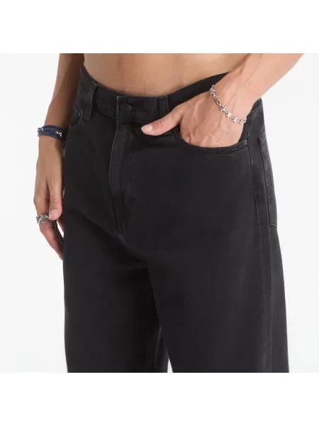 Τζιν Carhartt WIP Aaron Pant Black Stone Washed 32 μαύρο