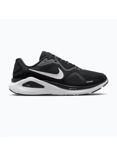 Încălțăminte de alergare pentru bărbați Nike Structure 26 black/wolf grey/metallic silver/white alb