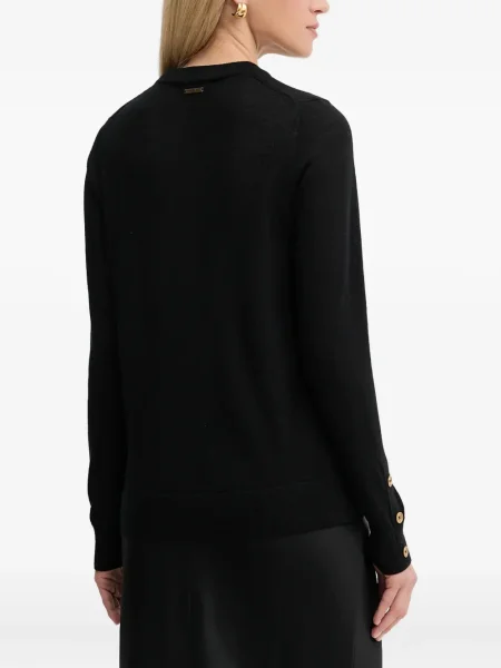 Portofel Michael Michael Kors cu volane plisat de lână negru