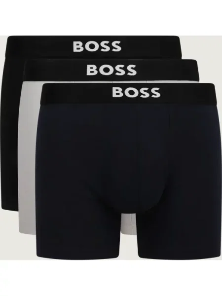 BOSS Boxeralsók ekrü / tengerészkék fehér fekete