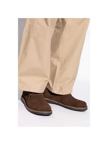 Półbuty Birkenstock zamszowe brązowe
