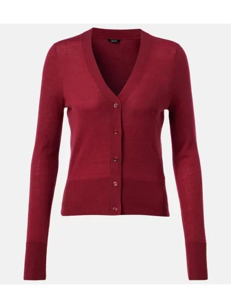 Cardigan Joseph din cașmir roșu
