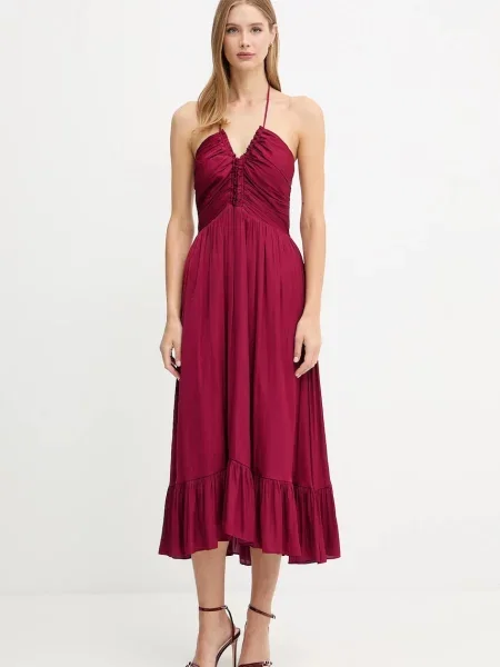 Morgan rochie mini evazați ROCE bordo