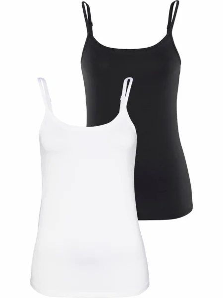 VIVANCE Top črna bela