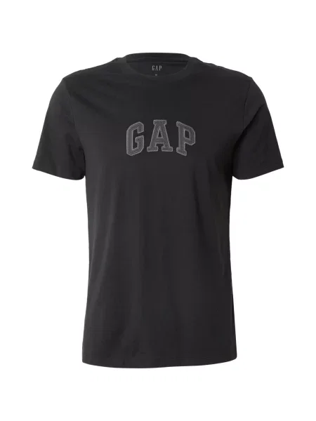 GAP Tricou gri piatră / gri închis negru