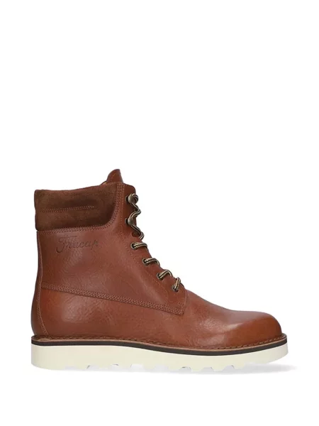 Cropp cizme scurte Fracap din piele de căprioară maro