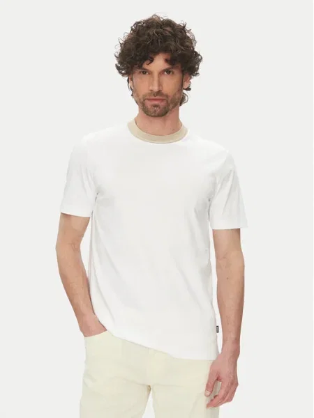 BOSS Tricou H-Tessler alb