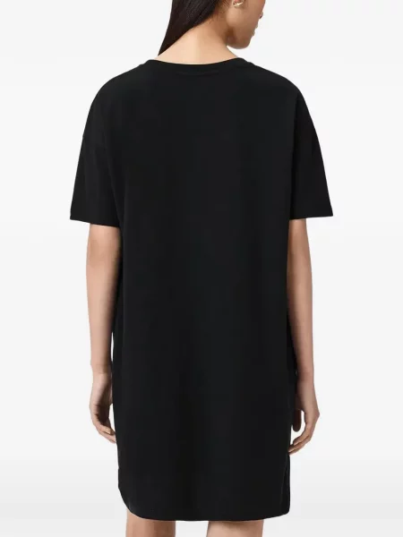 Rochie tip cămașă Allsaints cu imagine cu model leopard negru