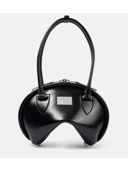Geanta de piele Acne Studios din piele negru