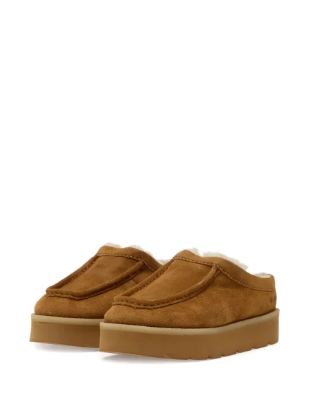 Papuci de casă Clarks Originals cu platformă maro