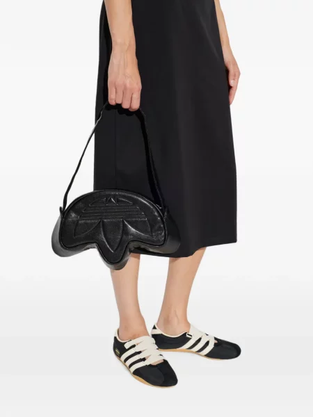 Обратим тениска Adidas с принт с връзки червено