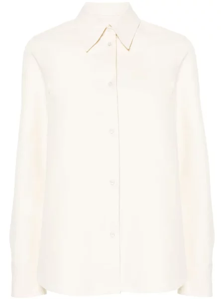Cămașă Jil Sander din poplin alb