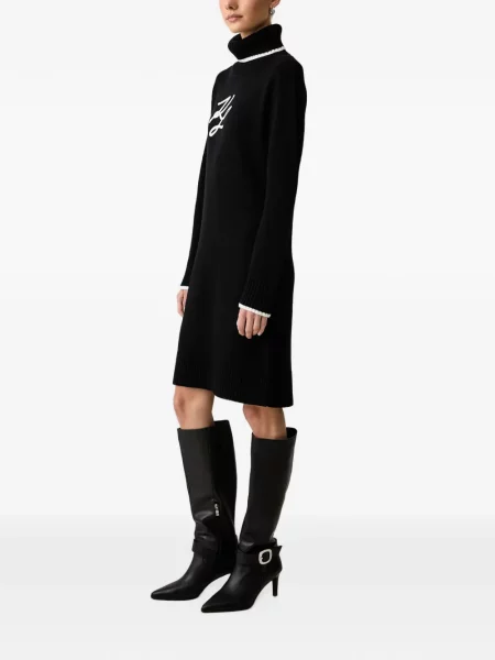 Mini šaty Karl Lagerfeld čierna
