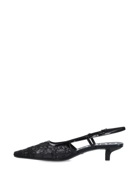 Pantofi cu toc Gucci slingback negru