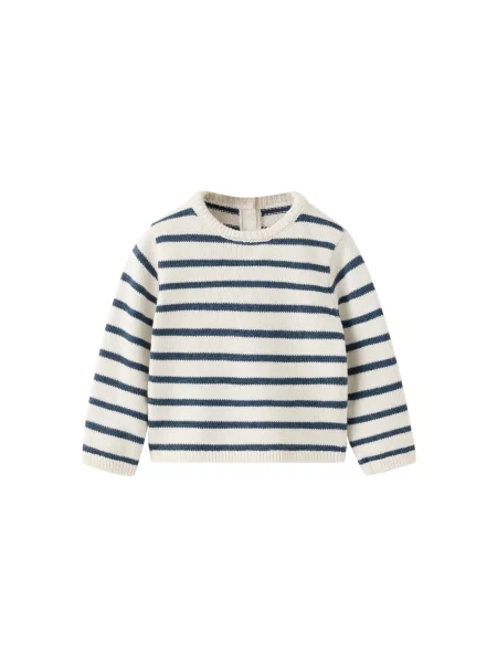 MANGO KIDS Pulover INDY deschis / albastru gențiană bej