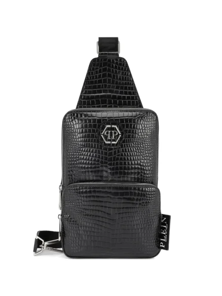 Geantă Philipp Plein cu imagine negru