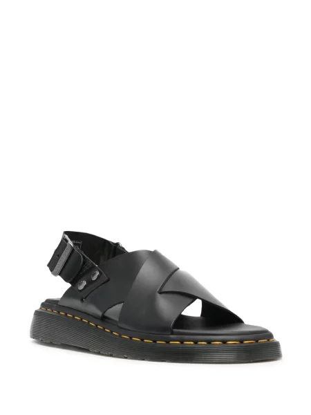 Iš natūralios odos sandalai Dr. Martens juoda