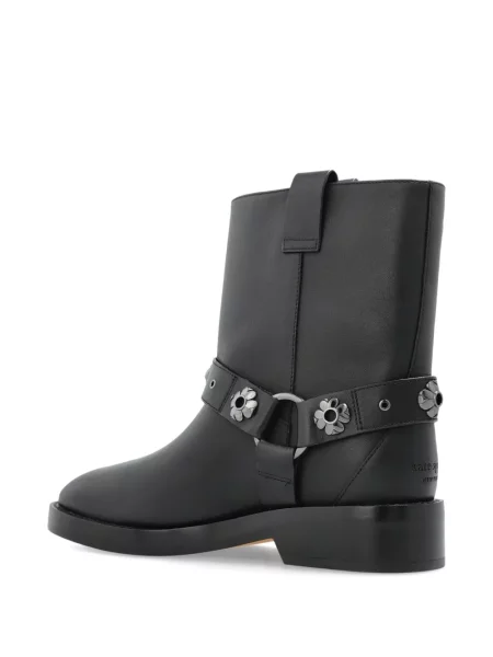 Botine Kate Spade cu model floral biker negru