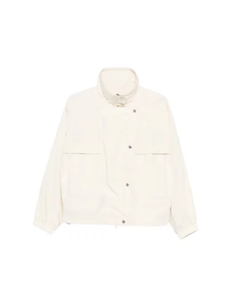 Kurtka skórzana Yves Salomon beżowa