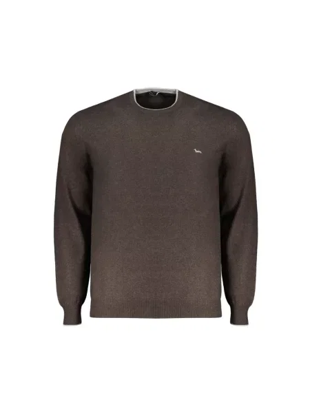 Sweter Harmont & Blaine z dżerseju brązowy