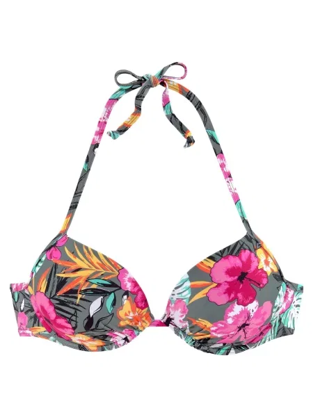 BUFFALO Sutien costum de baie galben roz gri