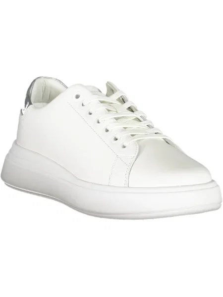 Superge Calvin Klein z vezalkami s čipko bela