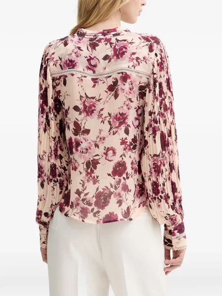 Bluză Guess cu model floral din dantelă