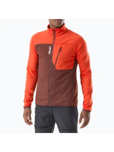 Мъжки суитшърт Millet Seneca Fleece truffle/paprika оранжево