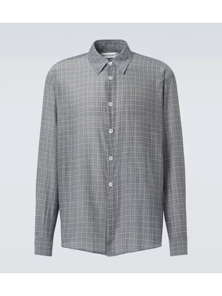 Cămașă Our Legacy de mătase verde