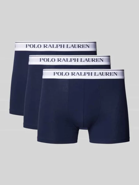 Obcisłe bokserki z z logo w zestawie 3 szt. Polo Ralph Lauren Underwear granatowe