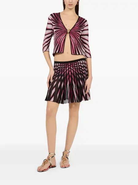 Cardigan Roberto Cavalli cu imagine roz
