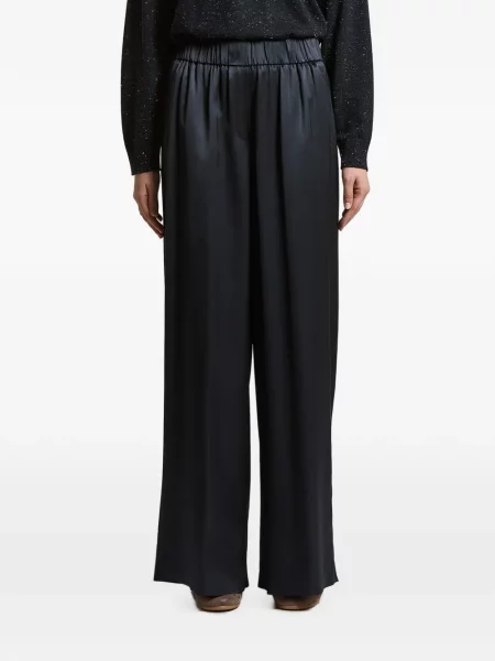 Pantaloni Peserico din satin albastru