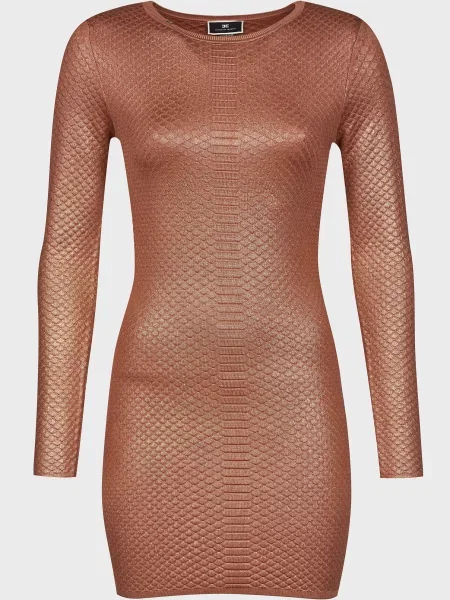 Платье Elisabetta Franchi коричневое