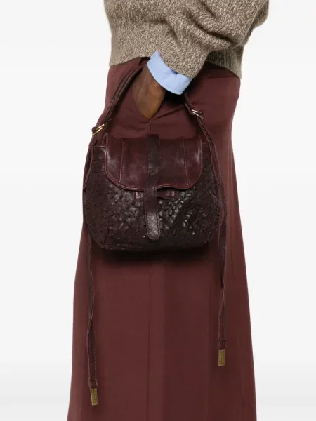 Geantă shopper Mialuis din piele violet