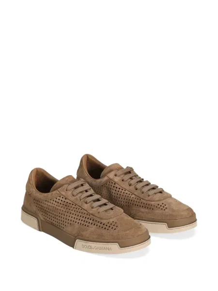 Sneakerși Dolce & Gabbana din piele de căprioară maro