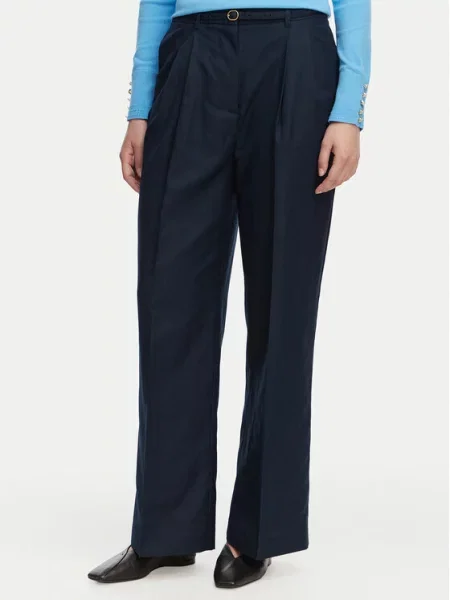 Tommy Hilfiger Pantaloni din Bleumarin Wide Leg