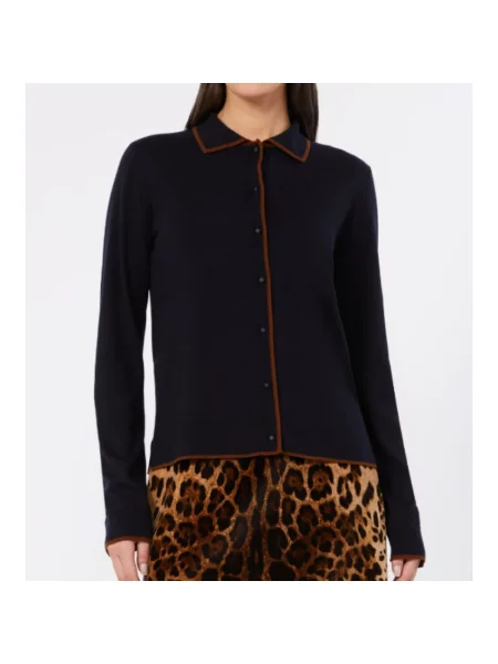 Kardigan Max Mara wełniany niebieski