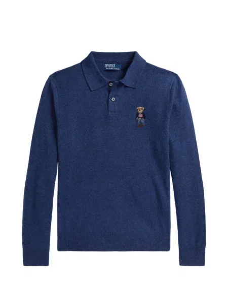 Tricou polo Polo Ralph Lauren cu dungi cu două rânduri de nasturi cu aplicații negru