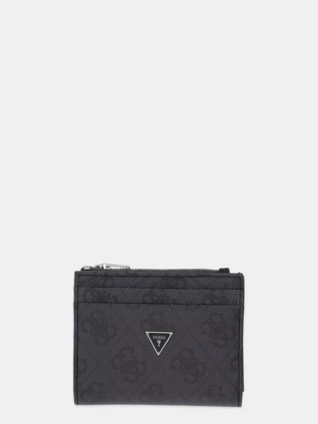 Usnjena denarnica Guess MILANO SMMALO črna