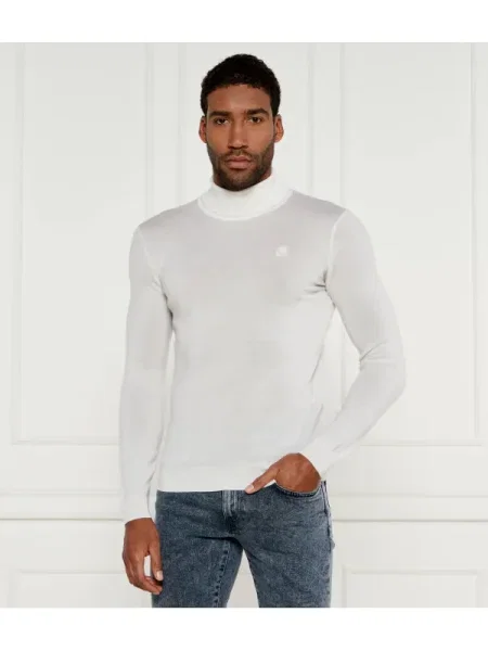 Pulover Karl Lagerfeld de lână alb