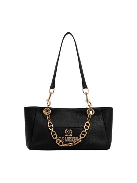 Torebka Love Moschino skórzana czarna
