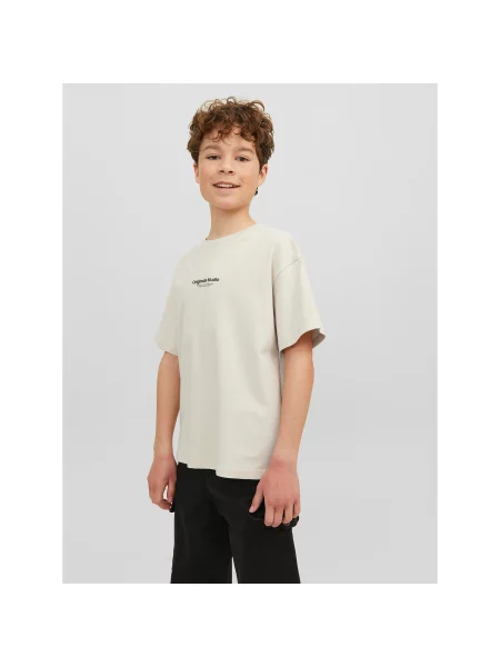 Jack & Jones Junior T-shirt Vesterbro Loose Fit bež