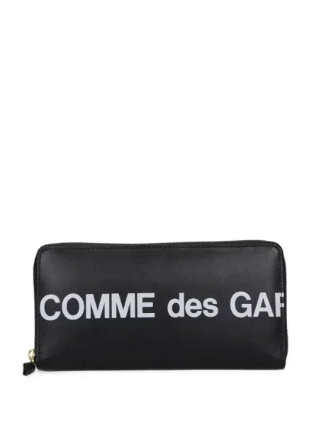 Portofel Comme Des Garçons din piele cu imagine negru