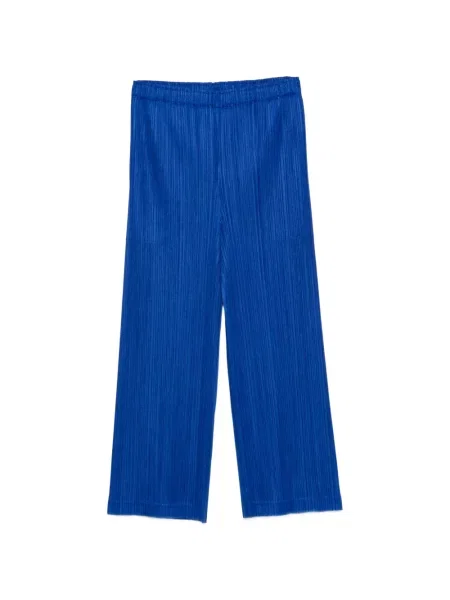 Decupat pantaloni Pleats Please Issey Miyake albastru