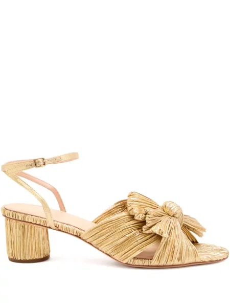 Sandale Loeffler Randall plisate auriu