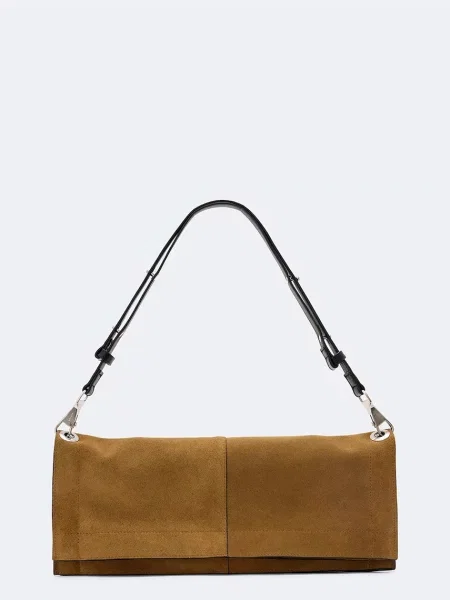 AllSaints crossbody kabelka semišová LUTECE hnědá