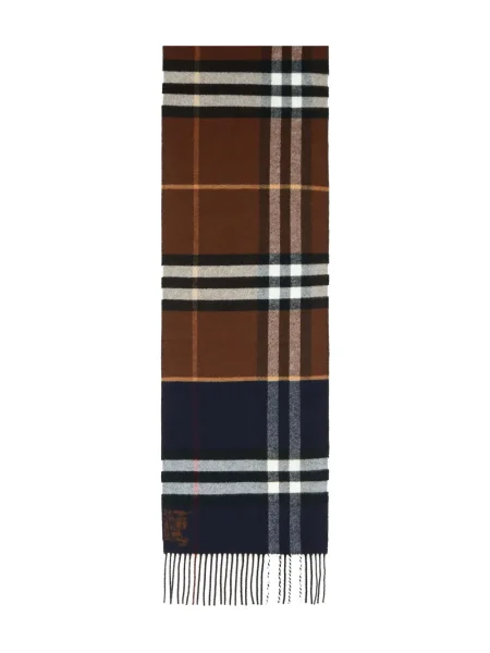 Fular Burberry din cașmir albastru