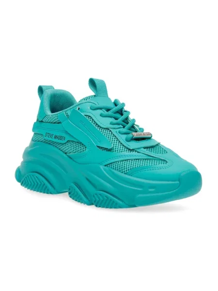 Sneakersy Steve Madden sznurowane zielone