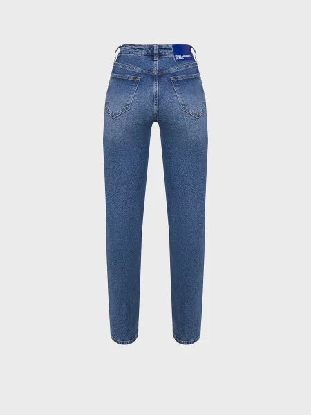 Прямі джинси Karl Lagerfeld Jeans бавовна/еластан синій